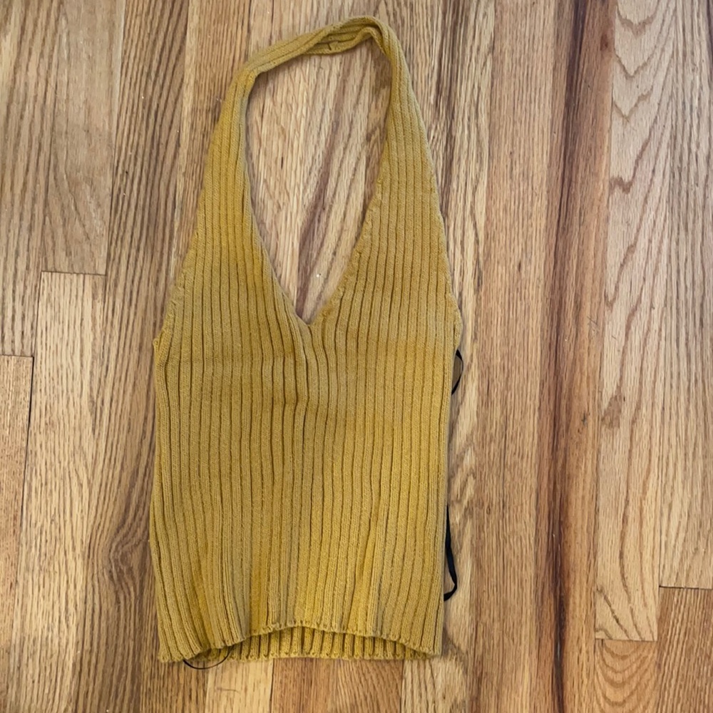 Forever 21 mustard yellow halter top. Size medium. New with tags, never worn.